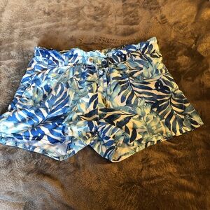 EUC blue and white flowy shorts medium size